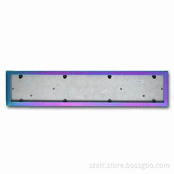 Colorful Car License Plate, Made of Stainless Steel